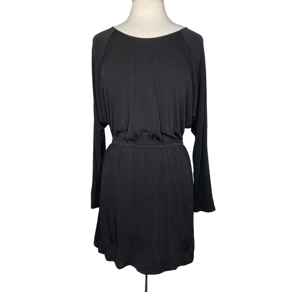 TWELFTH STREET CYNTHIA VINCENT Wednesday Black Mini Dress Tunic Medium *READ*